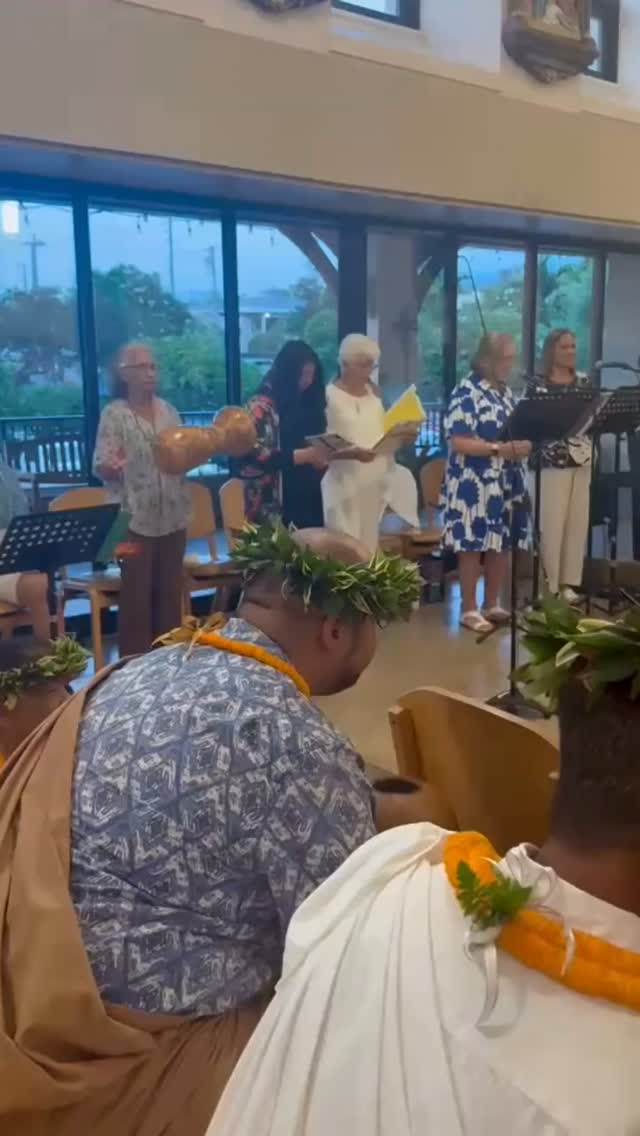 “Lord, have mercy. Christ, have mercy, Lord, have mercy.” and “Holy, Holy, Holy.”