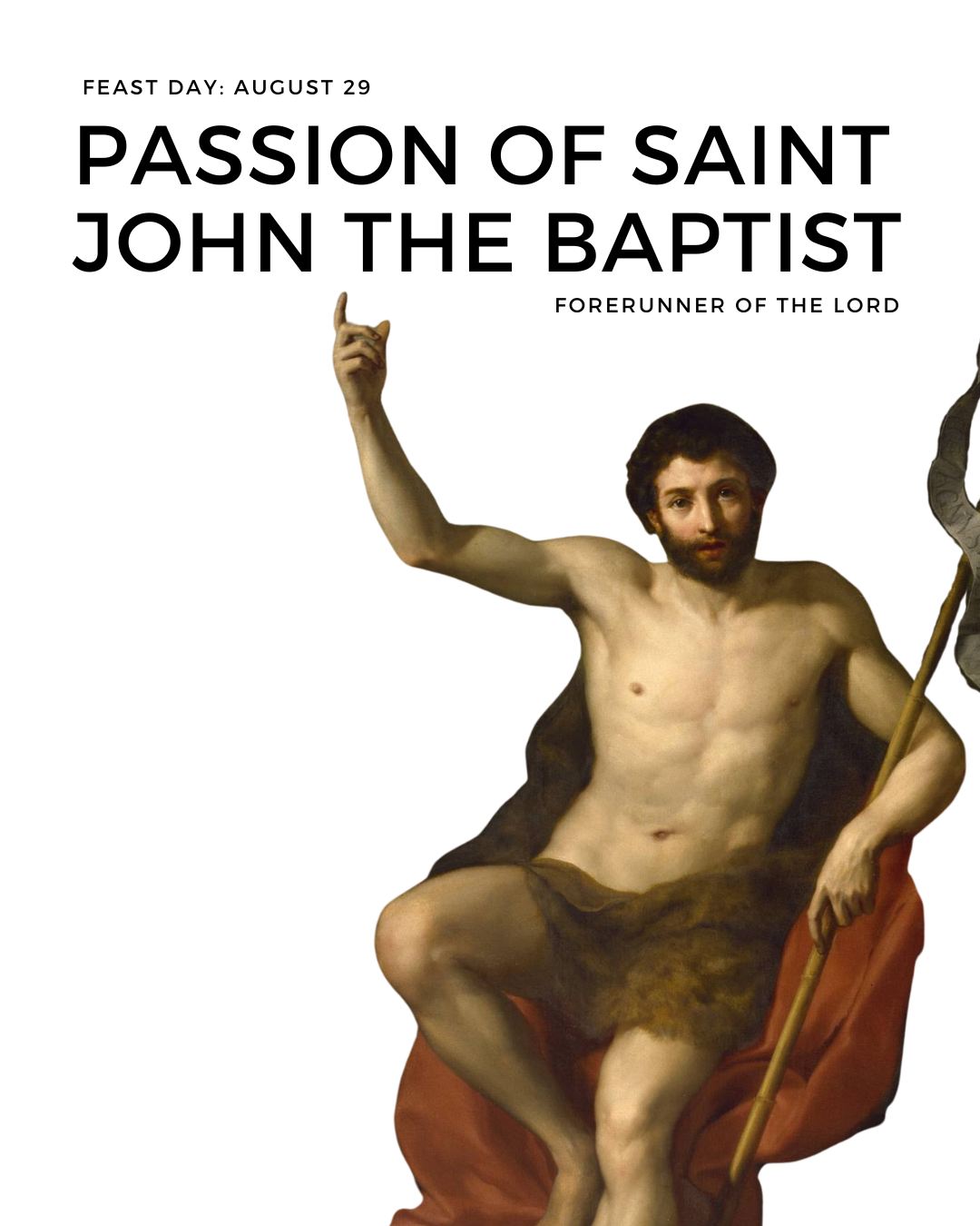 O God, who willed that Saint John the Baptist should go ahead of your Son both in his birth and in his death, grant that, as he died a Martyr for truth and justice, we, too, may fight hard for the confession of what you teach.
⁣
#Saints #JohnTheBaptist