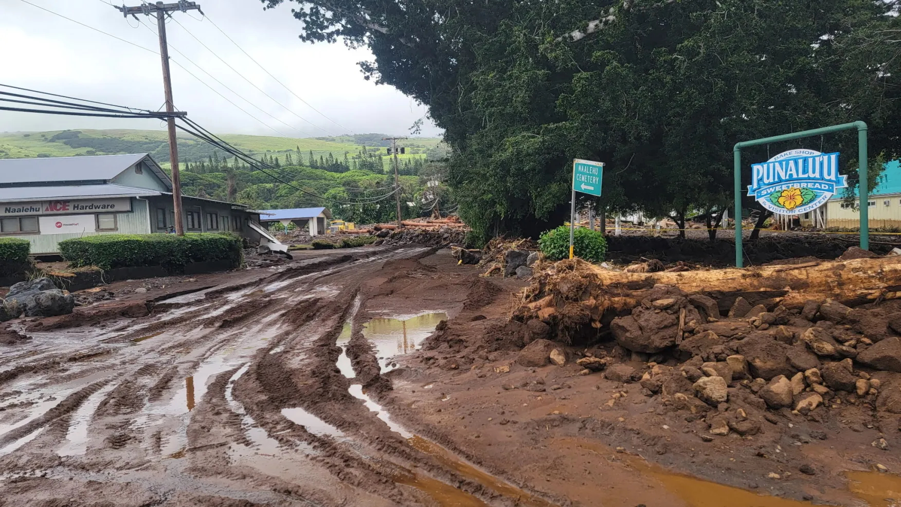 Support for our Ka’u Communities 

MAHALO for your prayers for our neighbors in Ka’u. Many have asked how we can support the families in our Ka‘u communities who were affected by Hurricane Lala. Help is needed throughout Ocean View, Kahuku, Waiohinu, Naalehu, Pahala, and Wood Valley, where families are still working to recover. 

If you are able, please consider making a donation to help get assistance directly to those most in need. Envelopes are available in the kiosks and in the bulletin. 

Several community organizations are also driving supplies out to Ka‘u daily. You can contact them directly through social media for current drop‑off locations and ways to help. Thank you for your generosity and your steadfast prayers. Please continue to keep our Ka‘u neighbors in your hearts as they rebuild with courage and hope.

Photo credit: A roadway is washed out by mud on Monday, Aug. 17, 2026, in Naalehu, Hawaii, following heavy rains from Hurricane Lala. (Aina Akamu via AP)